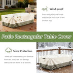 84 Inch Rectangular/Oval Patio Table Cover, Heavy Duty Waterproof Outdoor - Image 7