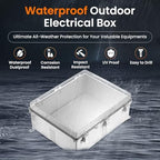 QILIPSU Waterproof Junction Box IP67 Outdoor Plastic Electrical Project - Image 2