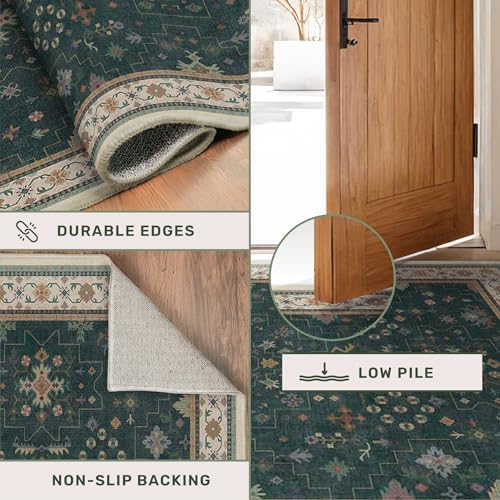 Dark Green 2x5 Kitchen Rug - Image 5