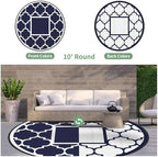 GENIMO Outdoor Rug, Waterproof Plastic Rugs - Image 5