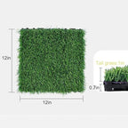 36Pcs Artificial Grass Tiles 12"x12" Outdoor Interlocking Turf Squares Deck - Image 2