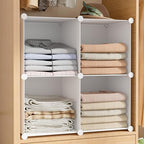 Stackable Closet Organizers and Storage 6 Cube Storage Organizer Closet - Image 2