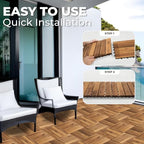 Interlocking Deck Tiles, Natural Color - Image 5
