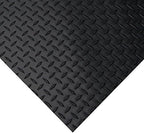 Rubber-Cal Diamond-Plate Rubber Flooring Roll - 3 mm x 4 ft x 2 ft Roll - Black - Image 2