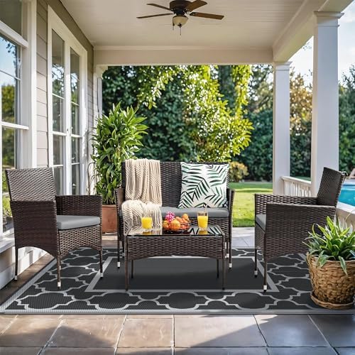 GENIMO Outdoor Rug, Waterproof Plastic Rugs - Image 2