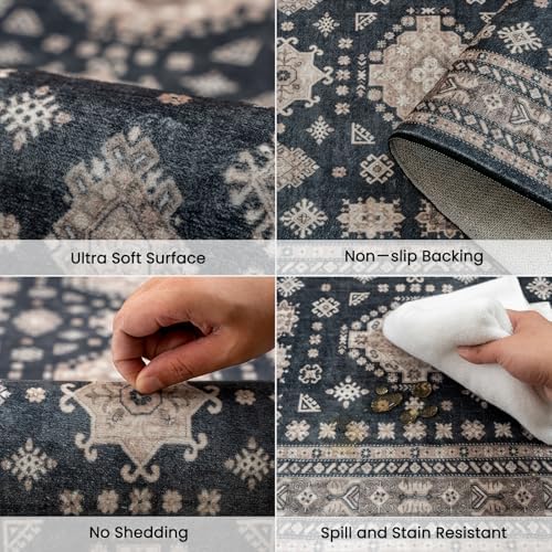 2x6 Runner Rug Washable Non Slip Boho Floor Mat - Image 4