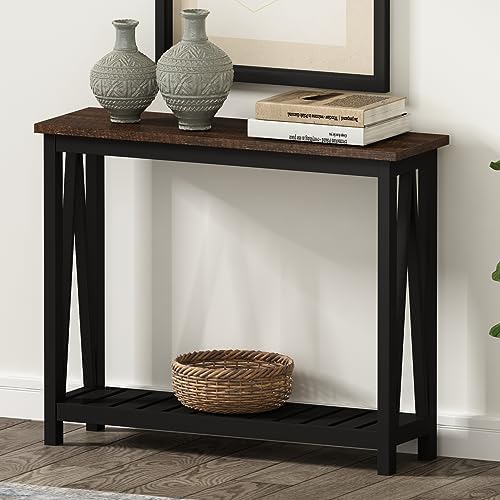 ChooChoo Farmhouse Console Table, Narrow Sofa Table by ChooChoo