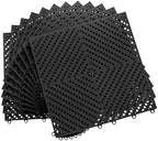 Jocoevol 12-Pcs Interlocking Tile, Indoor/Outdoor Drainage Interlocking Floor by JOCOEVOL