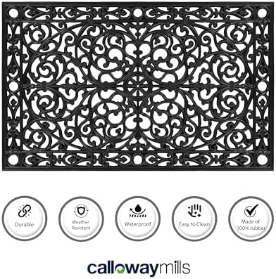 Calloway Mills AZ900223672 Gatsby Rubber Doormat - Image 4