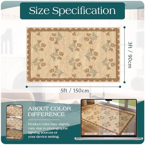 3x5 Floral Entry Rug - Image 2
