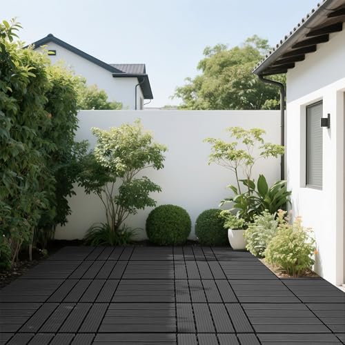44 Pack Plastic Interlocking Decking Tiles, 12x12 Inch Waterproof Outdoor Floor - Image 7