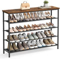 VASAGLE 5-Tier Shoe Rack, 20-24 Pairs, Steel Frame by VASAGLEbySONGMICSHOME