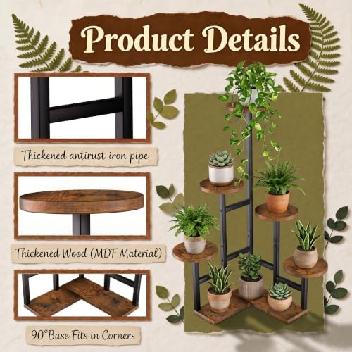GEEBOBO 6 Tiered Plant Stand Indoor - Image 4
