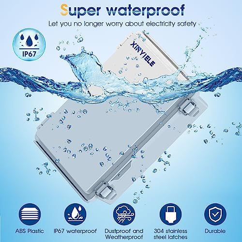 Waterproof Outdoor Project ABS Plastic Junction Box IP67 Weatherproof Dustproof - Image 2