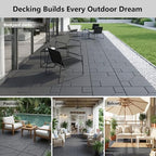 44 Interlocking Deck Tiles 12x12in +12 Edges Trim & 4 Corners - Image 5
