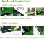 Artificial Grass Rug 9FTx50FT Synthetic Grass Turf Rug Indoor Outdoor Garden - Image 5