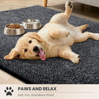 PURRUGS Area Rug, Bluish Grey-Black - Image 3