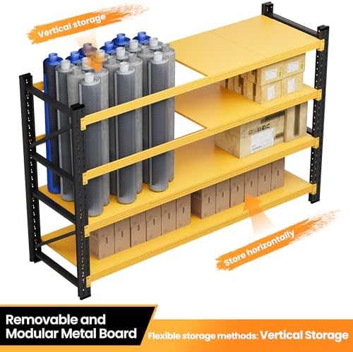48” Wide Heavy Duty Metal Garage Shelving, Adjustable Storage Shelf - Image 6
