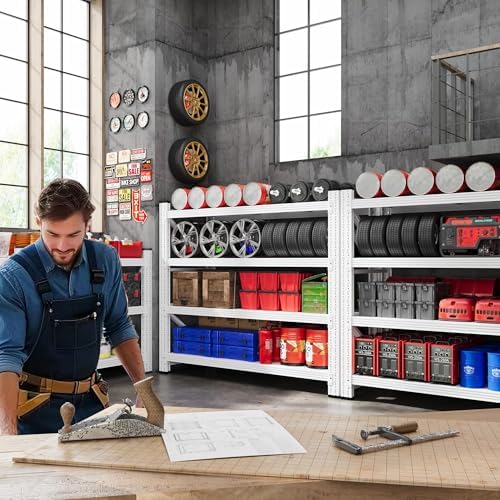48” Wide Heavy Duty Metal Garage Shelving - Image 3