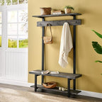 Pomona Solid Wood Entryway Hall Tree - Image 2