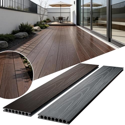 Circle Hole Outdoor Composite Decking Boards Color Samples Pack - Image 2