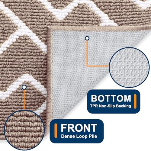 OLANLY Front Door Mat 59x35, Low-Profile Easy Clean Doormat - Image 4