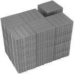 216 PCS Plastic Interlocking Deck Tiles by SkillMaid