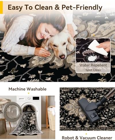 RELEANY Washable Area Rug - Image 6