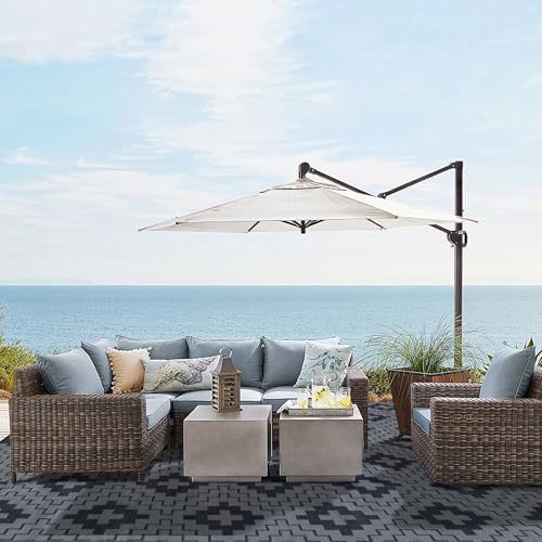 SAND MINE Waterproof Outdoor Rug 9x12 ft, Reversible Plastic Straw Area Rug - Image 7