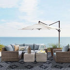 SAND MINE Waterproof Outdoor Rug 9x12 ft, Reversible Plastic Straw Area Rug - Image 7
