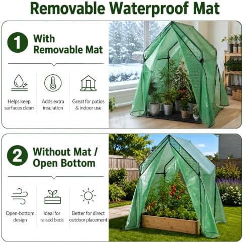 Gardzen Mini Greenhouse, PE Cover - Image 5