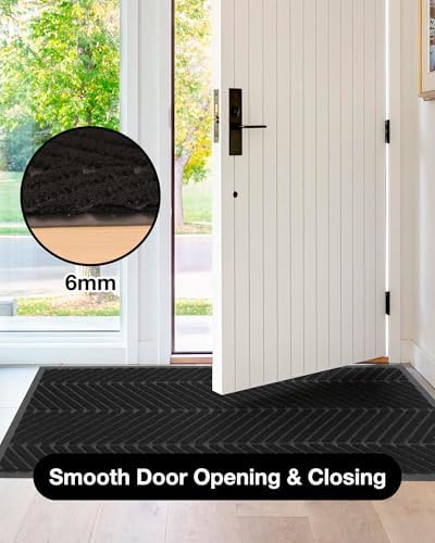 5 x7′ Heavy Duty Door Mat Indoor Outdoor, Large Entryway Rug - Image 2