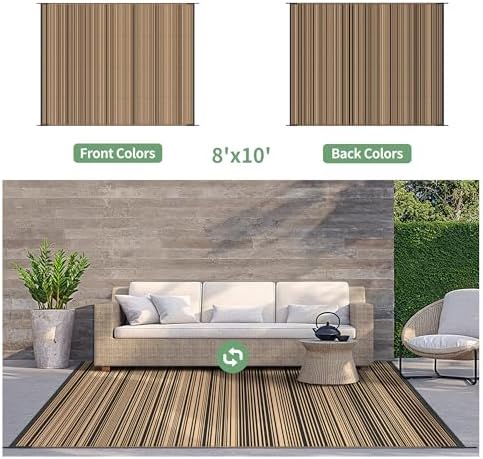 GENIMO Outdoor Rug, Waterproof Plastic Rugs - Image 4