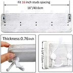 WEBI Coat Rack Wall Mount, 5 Triple Hooks - Image 3