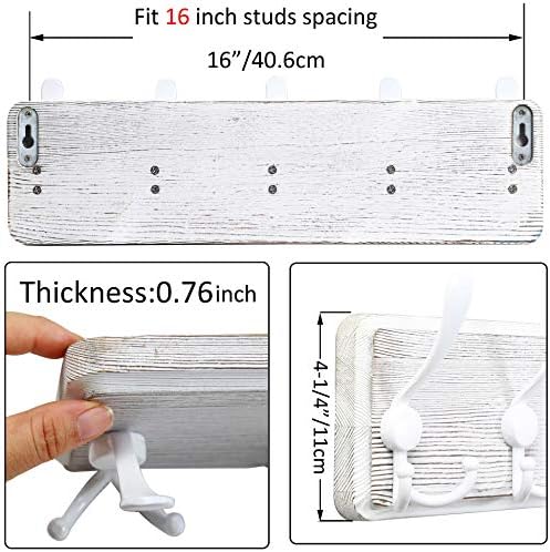WEBI Coat Rack Wall Mount, 5 Triple Hooks - Image 3