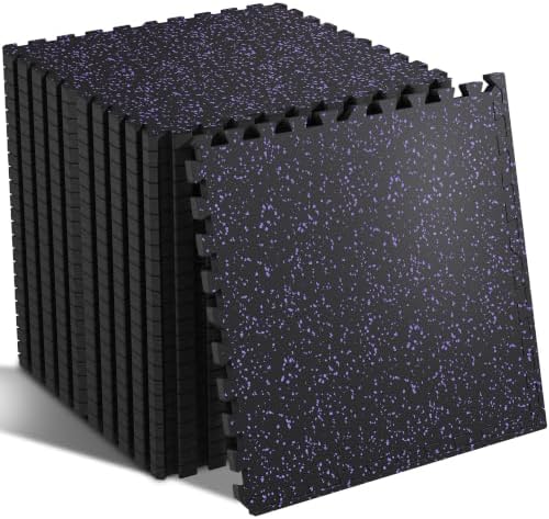 SUPERJARE 0.79'' Extra-Thick 24 Pcs 96 Sq Ft Exercise Equipment Mats by SUPERJARE
