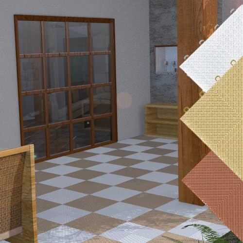 MODUTILE Interlocking Perforated/Drain Floor Tiles - Image 3