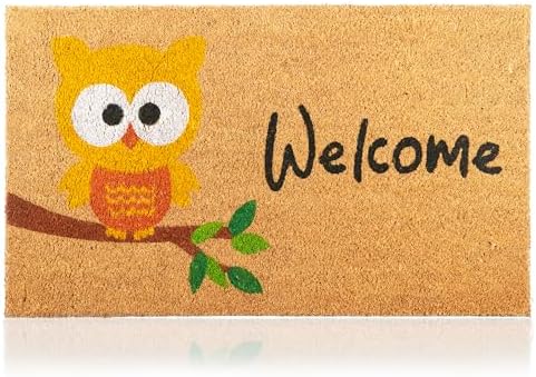Coir Welcome Mat, 17 x 29 in by AmaruDoorMats