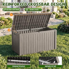 320 Gallon Outdoor Storage Box, Deck Box Waterproof, Toy Storage Bin - Image 4