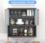 Metal Wall Cabinet, Steel Floating Hanging Storage Cabinet - Image 6