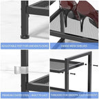 Expandable Shoe Rack for Closet, 2-Tier Shoe Storage - Image 5