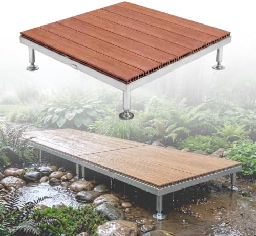 Modular Raised Deck Platform Floating Deck Kit Adjustable Feet All-Weather by MBBTAGHome