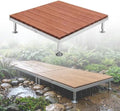 Modular Raised Deck Platform Floating Deck Kit Adjustable Feet All-Weather by MBBTAGHome