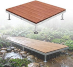 Modular Raised Deck Platform Floating Deck Kit Adjustable Feet All-Weather by MBBTAGHome