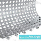 12 Pack 11.8" x 11.8" Interlocking Rubber Floor Tiles Soft PVC Non Slip - Image 4