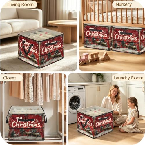 Merry Christmas Fabric Shoe Organizer - Image 7