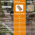 Outdoor Solid 8ft Composite Decking Boards - Image 6