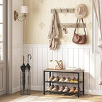 HOOBRO Hall Tree with Bench, Coat Rack Shoe Bench Set, Entryway Shoe Rack with - Image 2