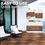 Interlocking Deck Tiles, Dark Brown - Image 5