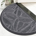 Colorxy Half Circle Waterproof Door Mat, Sturdy Rubber Doormat by Colorxy